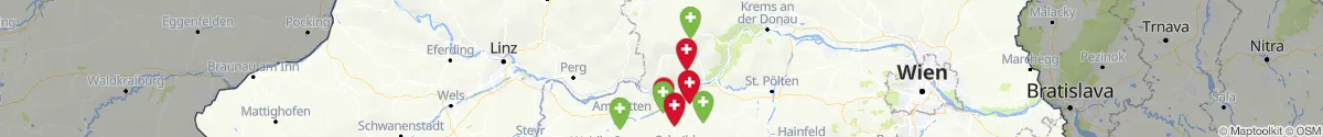 Map view for Pharmacies emergency services nearby Yspertal (Melk, Niederösterreich)